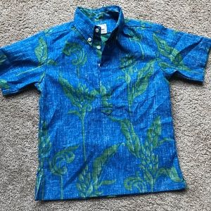 Reyn Spooner Boys XS Shirt Pullover Azure